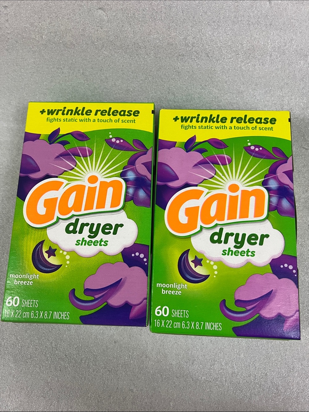 Moonlight Breeze Dryer Sheets - 60 Count (Purple/Green)